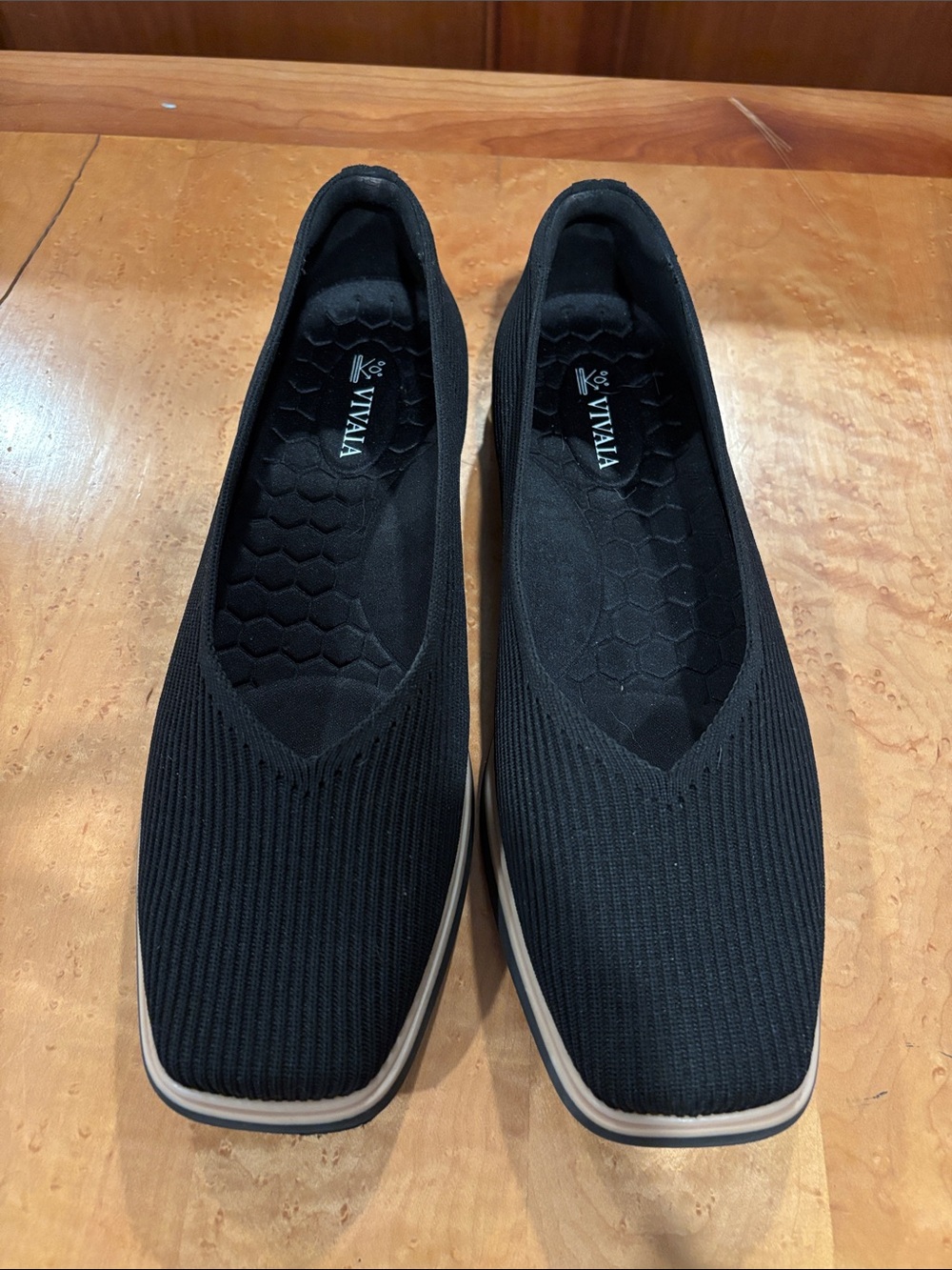 VIVAIA Margot Walker Square Toe Flats. Size 40